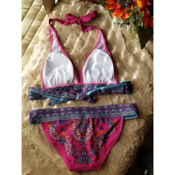 🆕️NEW Tribal/Boho Print Halter Bikini - Picture 9 of 13